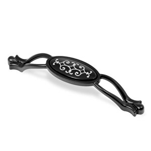 Erdem Çekmece Dolap Dolabı Kulpu Kulbu Siyah Metal Kulpları (128 Mm-12.8 Cm) (4 Adet) Mobilya Mutfak