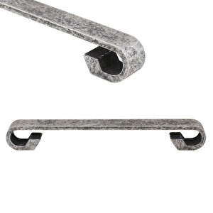 Barida Mobilya Dolap Kapak Çekmece Kulpu Antik Gümüş Metal 128 Mm