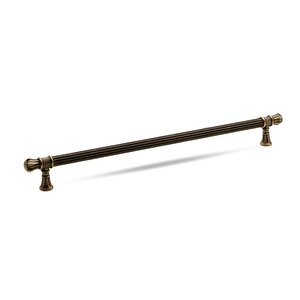 Akbatı Çekmece Dolap Kapak Kulpu Kulbu 256 Mm Antik Sarı Metal Kulp