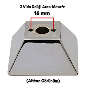 Button Mobilya Çekmece Mutfak Dolap Dolabı Kapak Kapağı Kulpu Kulbu Metal Kulpları Krom Füme 16 Mm