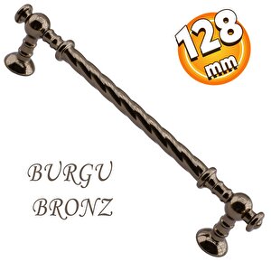 Burgu Mobilya Mutfak Dolabı Çekmece Dolap Kapak Kulpu Kulbu Bronz (128 Mm-12.8 Cm) Metal Kulpları