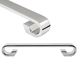 Barida Mobilya Dolap Kapak Çekmece Kulpu Krom Metal 128 Mm