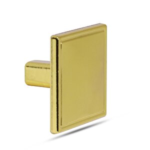 Düğme Kulp Kare Çekmece Dolap Dolabı Kapak Kulpu Kulpları Kulbu Metal Gold (4 Adet) Mobilya Mutfak