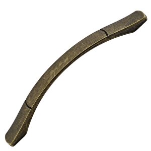 Berilay (128 Mm - 12.8 Cm) Eskitme Antik Sarı Metal Mobilya Mutfak Dolabı Dolap Kulpu Kulbu Kulpları