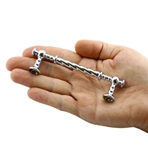 Burgu Mobilya Mutfak Dolabı Çekmece Dolap Kapak Kulpu Kulpları Kulbu Krom (96 Mm-9.6 Cm) Metal Kulp