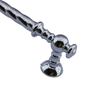 Burgu Mobilya Mutfak Dolabı Çekmece Dolap Kapak Kulpu Kulpları Kulbu Krom (96 Mm-9.6 Cm) Metal Kulp