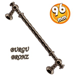 Burgu Mobilya Mutfak Dolabı Çekmece Dolap Kapak Kulpu Kulbu Bronz 96 Mm Metal Kulp