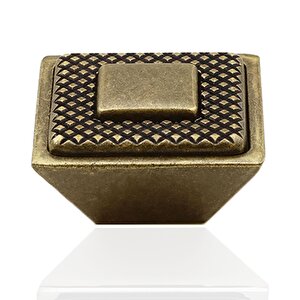 Button Metal Eskitme Antik Sarı 16 Mm Mobilya Mutfak Çekmece Dolap Dolabı Kulpu Kulbu Kulpları