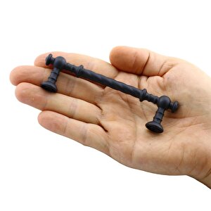 Burgu Mobilya Mutfak Dolabı Çekmece Dolap Kapak Kulpu Kulbu Mat Siyah (96 Mm-9.6 Cm) Metal Kulpları