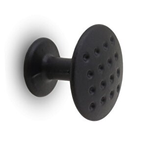 Düğme Kulp Mobilya Mutfak Çekmece Dolap Dolabı Kapak Kulpu Kulbu Mat Siyah Metal Daire Kulpları