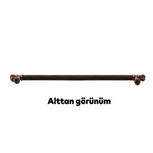 Akbatı Çekmece Dolap Kapak Kulpu Kulbu 256 Mm Antik Bakır Metal Kulp