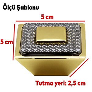 Button Mobilya Çekmece Mutfak Dolap Dolabı Kapak Kapağı Kulpu Kulbu Metal Kulpları Altın 16 Mm
