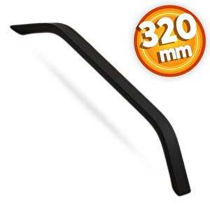Volga Mobilya Dolap Kapak Çekmece Kulpu Kulbu 320 Mm Mat Siyah Metal Kulp