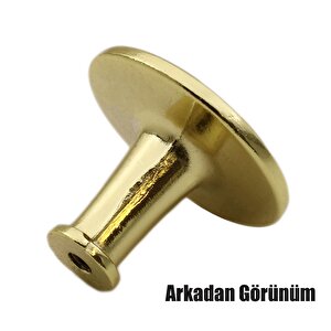 Big Baklavalı Düğme Çekmece Dolap Kapak Kulpu Kulbu Gold Metal Kulp