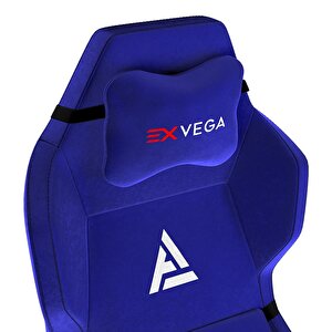 Exvega Andromeda 2024 Premium Kumaş Masajlı Profesyonel Oyuncu Koltuğu Gece Mavisi