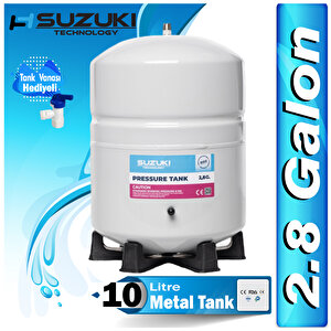 Su Arıtma Deposu,su Arıtma Tankı(2.8 Galon) 10 Litre Metal Tank