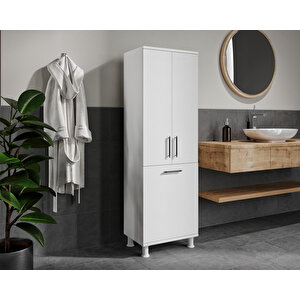 Oskar Kirli Sepetli Banyo Dolabı