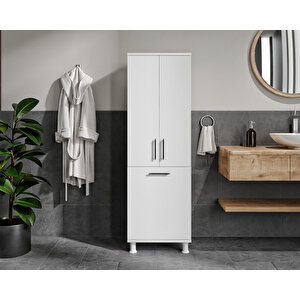 Oskar Kirli Sepetli Banyo Dolabı