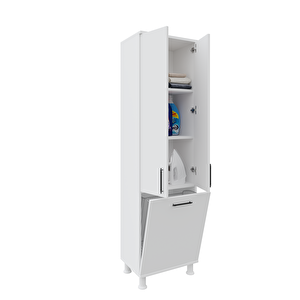 Merlin Mobilya Sezar Kirli Sepetli Banyo Dolabı