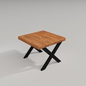 Masif Ahşap Tsuga Ofis Sehpa 70*70*45