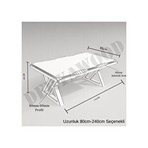 Masif Ahşap Nobel Sulamalı Sehpa 70*160*45cm