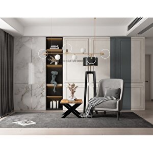 Deryawood Masif Ahşap Tsuga Ofis Sehpa 45*45*45
