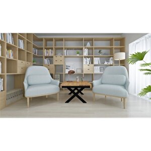 Masif Ahşap Billet Orta Sehpa 85*150 Cm