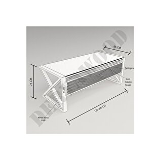 Deryawood Masif Ahşap Çalışma Masası Bilgisayar Masası Ceviz 160*85*76 Cm