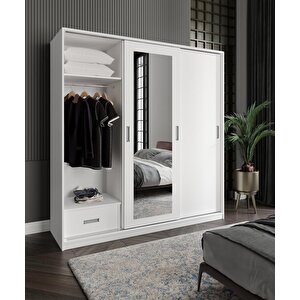 Merlin Mobilya Majör Beyaz Çalışma Masası Ve Üst Modül