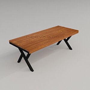 Masif Ahşap Tilia Toplantı Masası 100*240*76 Cm