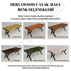 Deryawood Masif Ahşap Tilia Toplantı Masası 100*220*76 Cm
