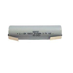 Sertec Puntolu 18650 3.7v 2500mah 10c Lion Şarjlı Pil 1adet