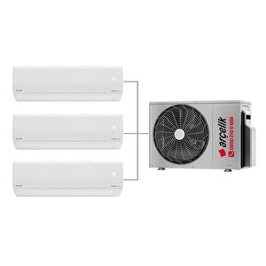 Multi Sistem Duvar Tipi 3+1 İnverter 12+12+24 30000btu Klima Zm30105-121224