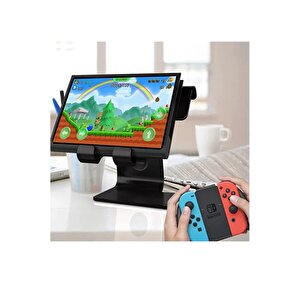 Metal Masa Üstü Telefon Tablet Akıllı Saat Tutucu Standı Telefon Tablet Standı
