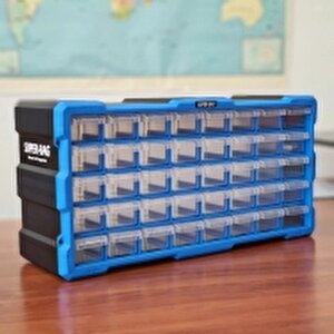 Tekreyonda Super Bag Mono Blok Çekmece Seti 40'lı Yatay Büyük Boy Hobby Organizer Seti