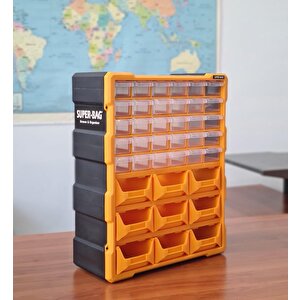 Monoblok Avadanlık Ve Çekmece 39 Gözlü Seti Hobby Organizer Düzenleyici 30 Çekmece 9 Avadanlık