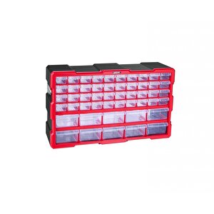 Tekreyonda Super Bag 50 Li Büyük Monoblok Çekmece Seti Düzenleyici Hobi Çok Amaçlı Organizer Kutusu Çekmeceli