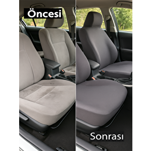 Skoda Karoq Oto Servis Kılıfı Tam Uyum Set Gri