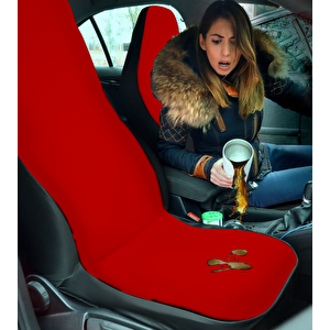 Mirsepet Oto Koltuk Kılıfı Toyota Corolla Uyumlu %100 Penye   Araç Servis Kılıfı Terletmez,yıkanabilir Kırmızı