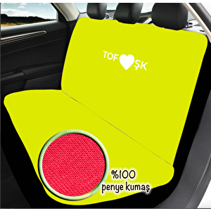 Penye Oto Koltuk Kılıfı Tofaş Tipouyumlu Yıkanabilir Kolay Montaj Sarı