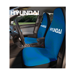 Mirsepet Hyundai H100 Uyumlu Oto Koltuk Koruyucu 4 Parça Takım Set Mavi