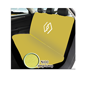 Reno Clio Uyumlu Koltuk Koruyucu Penye Full Araç Yeni Logo Set Sarı
