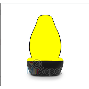 Mirsepet Reno Clio Uyumlu Koltuk Koruyucu Penye Full Araç Yeni Logo Set Sarı