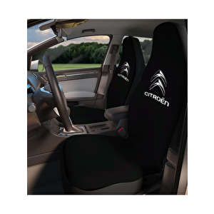 Citroen Uyumluc Elysee Koltuk Servis Kılıfı Ön Ve Arka 4 Parça Takım Siyah