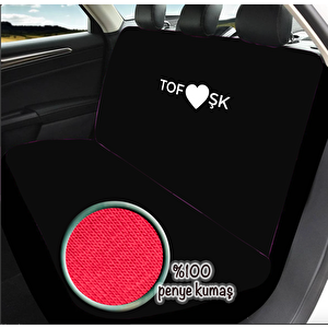 Penye Oto Koltuk Kılıfı Tofaş Şahin Uyumlu Yıkanabilir Kolay Montaj Siyah