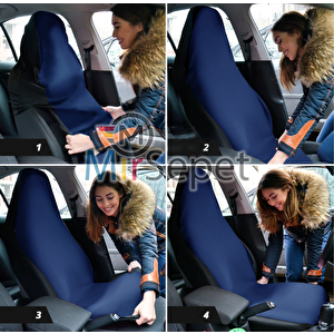 Toyota Corolla Uyumlu Araba Servis Kılıfı Full Araç Set Mavi
