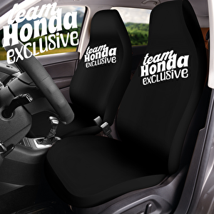 Honda Oto Araba Araç Koltuk Servis Kılıfı Ön Ve Arka 4 Parça Takım Yıkanabilir Kolay Montaj Siyah