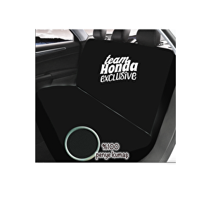 Honda Oto Araba Araç Koltuk Servis Kılıfı Ön Ve Arka 4 Parça Takım Yıkanabilir Kolay Montaj Siyah
