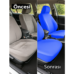 Seat Leon Koltuk Kılıfı Penye Full Araç Set Mavi