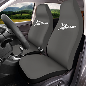 Volkswagen Uyumlu Golf Penye Koltuk Kılıfı Gri Full Araç Yeni Logo Set Gri
